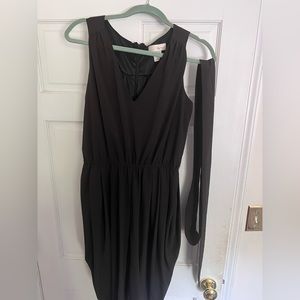 Barely worn Spiegel shoulder-less black jumpsuit!